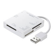 サンワサプライ USB2.0 カードリーダー 4スロット ホワイト ADR-ML15WN
