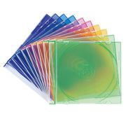 サンワサプライ Blu-ray・DVD・CDケース(スリムタイプ・10枚セット・5色ミック
