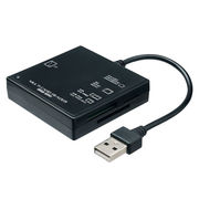 【5個セット】 サンワサプライ USB2.0 カードリーダー ブラック ADR-ML23B