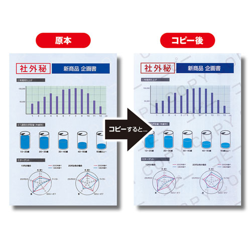 【5個セット】 サンワサプライ マルチタイプコピー偽造防止用紙(A4) 500枚 JP-M