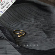 矢 ゴールドリング 14Kメッキ 指輪 調整可能 アクセサリー レディース 上品 韓国風