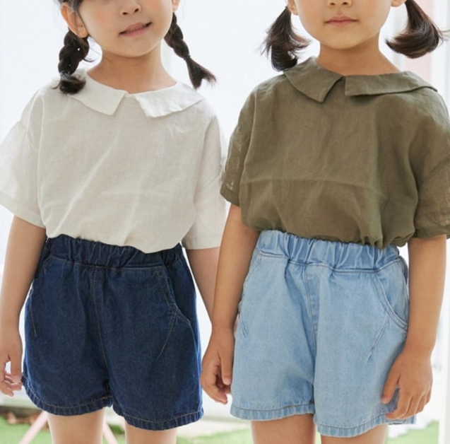 2022春夏新作 韓国風子供服 半袖 Tシャツ キッズ服　シャツ トップス　男女兼用 2色