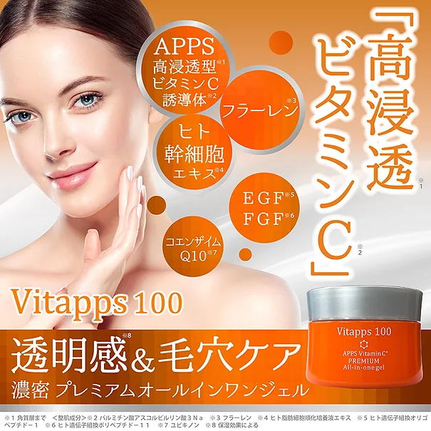 Vitapps100 プレミアムオールインワンジェル 株式会社 マテリアル