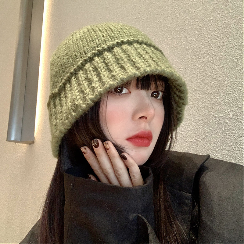 ニットキャップ　レディース　帽子　韓国ファッション　秋　冬　ニット帽