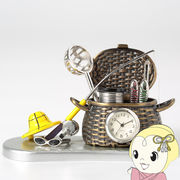 置時計 ミニチュアクロックコレクション 釣り竿/魚釣り おしゃれ　かわいい　インテリア　小さい 置き・