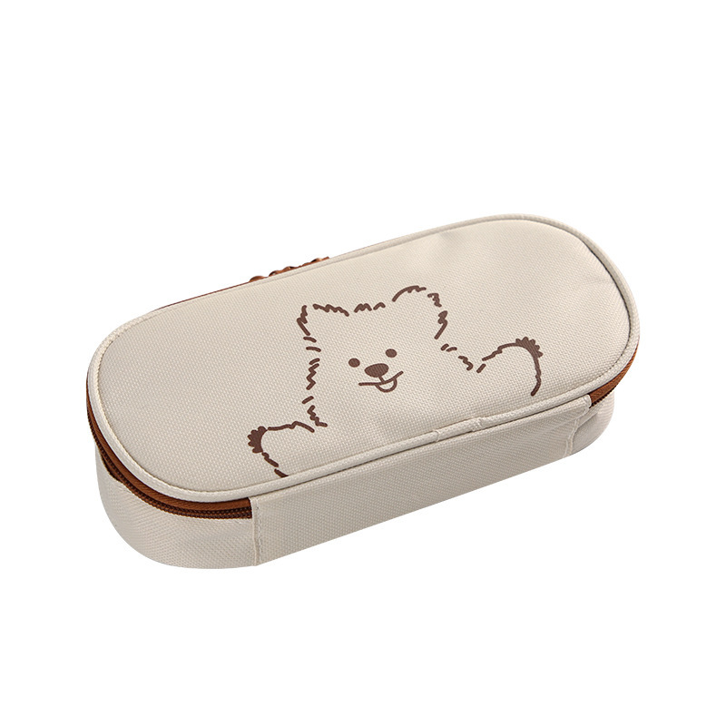 ホワイト 筆箱 シンプルデザイン hz0033aa.jpg