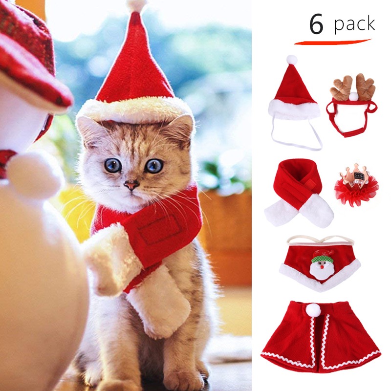 ペット用品 ペット服 猫用コスプレ衣装 パーティグッズ クリスマス イベント