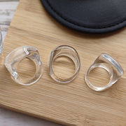 指輪　リング　アクセサリー　アクリル　クリア　デザイン　レディース　ファッション　オシャレ