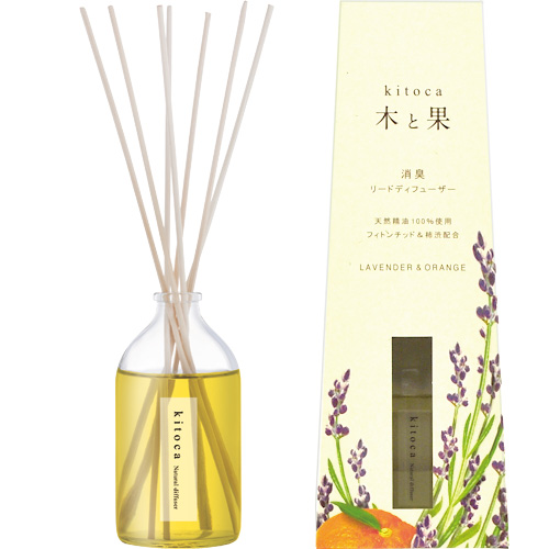 消臭・芳香剤（リードディフューザー）木と果 10種の香り （天然精油100％使用）90ml/日本製sangoaroma
