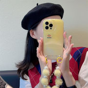 新作 スマホケース★ iPhone14ケース 可愛い韓国風 iPhoneケース ストラップ付き ファッション 落下防止
