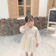 秋新作 子供 長袖 ワンピース 女の子 ファッション セレモニードレス 人気  韓国子供服