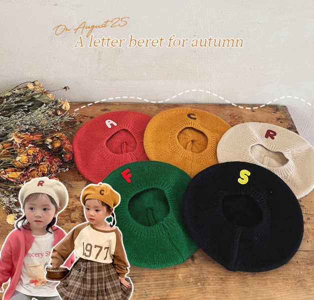 韓国風子供服   子供用 帽子 ハット  ベレー帽 ニット クリスマス キッズ  ベビー  キッズ 　5色
