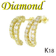 1-2208-02018 UDG  ◆  K18 イエローゴールド ダイヤモンド  デザイン ピアス