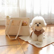 ドッグバッグ、韓国のペットショルダーバッグ.、小型犬用バッグ、ペット用品、ペットショルダーバッグ