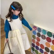2022秋冬新作 子供服  かわいい キッズ 服  サスペンダースカート 韓国子供服 女の子   80-140  2色