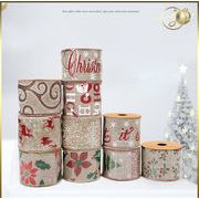 ３色 63mm幅広 クリスマス サンタ リボン ラッピング用品 プレゼント 花束包装 手芸材料 可愛い 雑貨