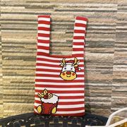 新着韓国風 バッグ トートバッグ クリスマス ニットバッグ ニット編みバックレディースハンドバッグ