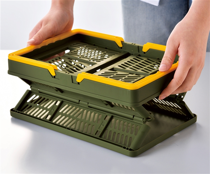 ハンドル付き折りたたみコンテナボックス 1個 | 卸売・ 問屋