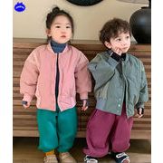 子供ジャケット　トップス　韓国風　男女兼用　トップス　スナップ式　中綿入り　ファション　80#-130#