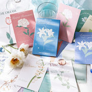 ラッピング ビンテージ 祝い 葉書 ポストカード 新年/誕生日/祝日通用 植物花 カード 15枚入
