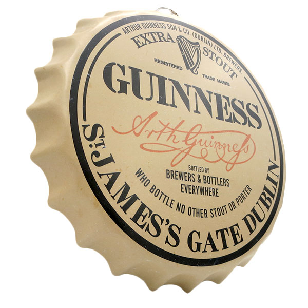 ボトルキャップ メタルサイン GUINNESS VINTAGE LABEL【ギネス ビール ブリキ看板】 有限会社 ステップス | 卸売・  問屋・仕入れの専門サイト【NETSEA】