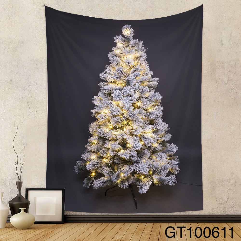 5サイズ☆壁飾り布 クリスマスツリー タペストリー 壁掛け インテリア