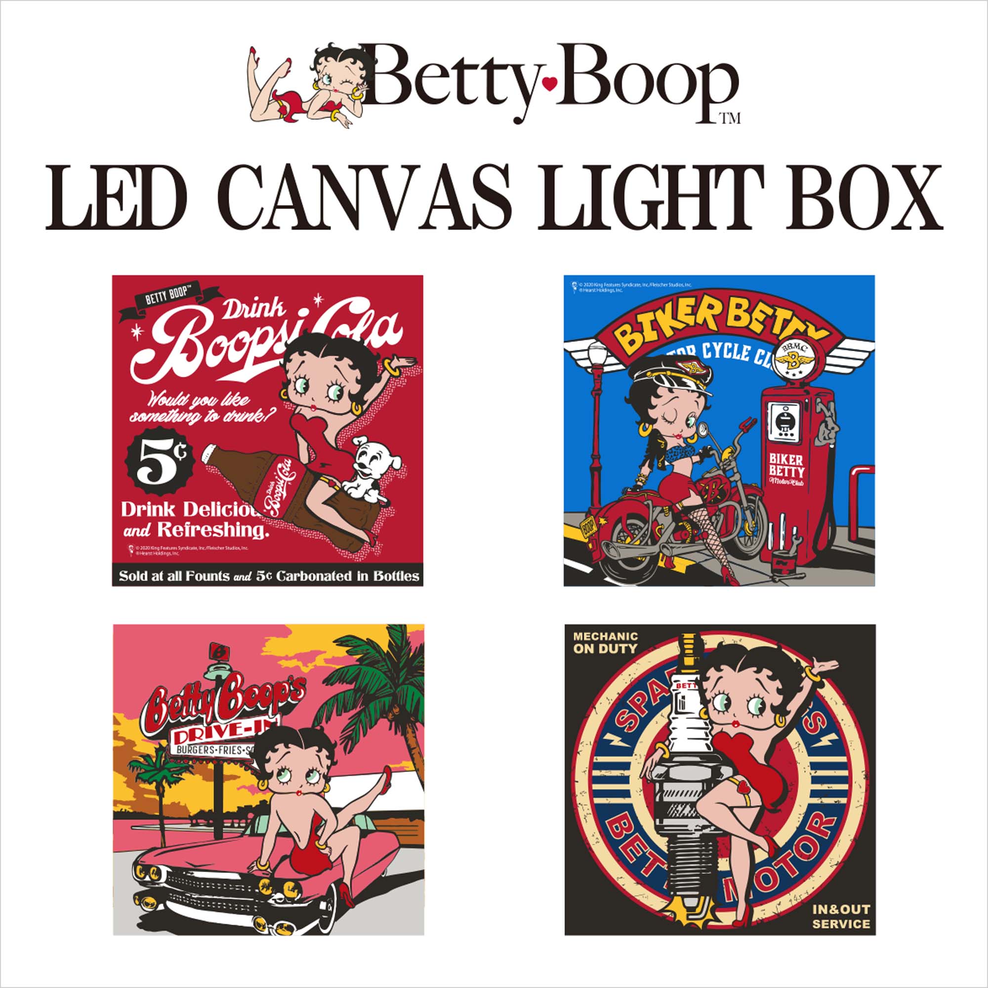 ベティちゃん ウォールアート】Betty Boop LED Canvas Light vol.3 株式会社 ショー・エンタープライズ  問屋・仕入れ・卸・卸売の専門【仕入れならNETSEA】