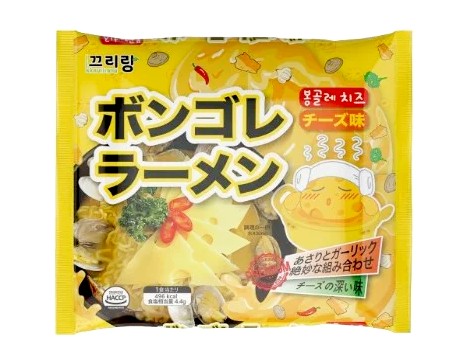 【韓国】 新商品　ボンゴレラーメン　チーズ味　118g　人気　ラーメン　パドチ