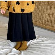 2022秋冬新作 かわいい  ベビー服  韓国子供服  ピュアカラー    ハーフスカート  スカート  90-140