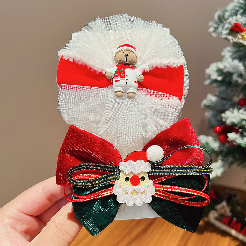 新作 クリスマス髪飾り ヘアピン ヘアクリップ 子供用 ヘアピン