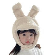 秋冬防寒・子供・男女兼用帽子・6色・キャップ・暖かく毛糸・日系・ウサギの耳・ファッション帽