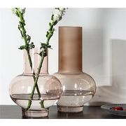 お急ぎください 家庭 クリア 装飾品 置物 エレガント 新品 エレガント ガラス花瓶 水耕花器 大人気