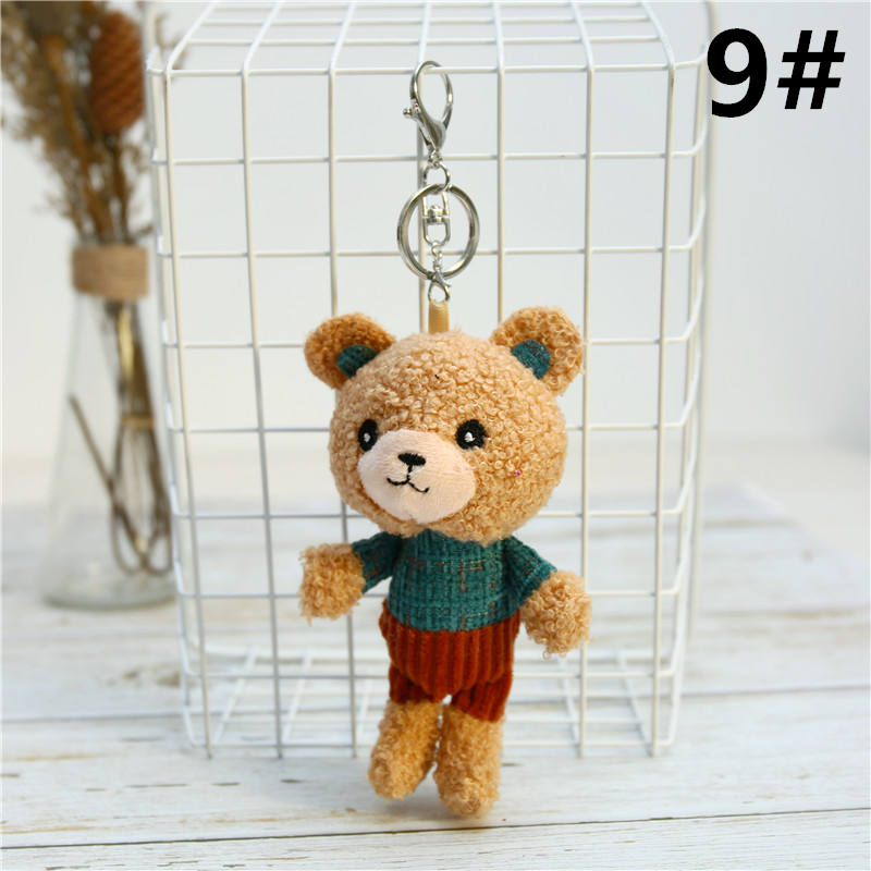 ハンドメイド❋ドールチャーム ＆くまチャーム❋バッグチャーム お人形 熊形 キーホルダー ぬいぐるみ 可愛い バッグチャーム