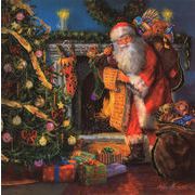 グリーティングカード クリスマス「サンタのリスト」 メッセージカード