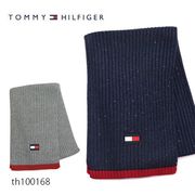 トミーヒルフィガー【TOMMY HILFIGER】TH100168 マフラー ロゴ MUFFLER リブ ユニセックス