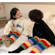 韓国風子供服  ベビー ふわふわ部屋着  裹起毛 厚手 セットアップ  ニットセーター キッズ服 男女兼用2色