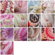 幅4.8cm レース シフォンリボン手芸材料  髪飾りギフト包装 DIY素材リボン手作り用品ギフトラップ