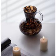 鼈甲紋 水筒型花瓶 エレガント ガラス花瓶 置物 個性 フォーリンスタイル 家庭 装飾品 水耕花瓶 大人気