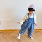 2023早春新作  韓国風子供服  子供パンツ  男女兼用  ゆとり  カジュアル  ズボン  吊りパンツ