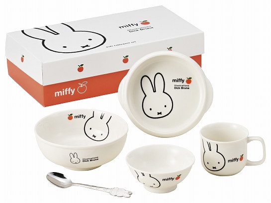 【代引不可】miffy ミッフィー アップル食器ギフトセット 食器