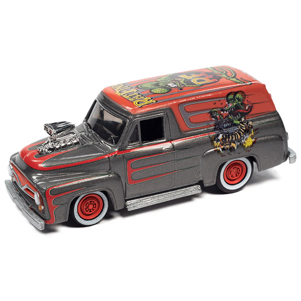 1:64 Rat Fink 1955 Ford Panel Delivery w/Engine Blower【ラット