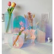 INS 人気 創意撮影装具 インテリア  カラー アクリル ビニール  花瓶 置物を飾る ファッション雑貨