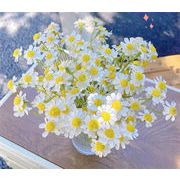 週末限定 カモミール デイジーちゃん フェイク 模造花 フラワーアレンジメント 写真撮影道具 食卓