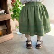 2023人気 韓国子供服 キッズ服 スカート かわいい 女の子 ベビー服 レーススカート