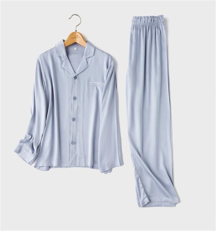 予約商品 カップル 大きなポケット 睡眠 通気 ルームウェア パジャマ セット メンズ 快適である