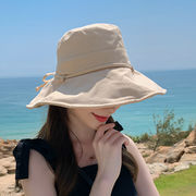 小顔効果 レディース 春 夏 uv 折りたたみ  つば広 UVカット帽子 ハット日焼け防止　 たためる