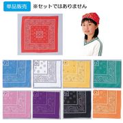 【単品】バンダナ　各色　1241～1248、1463【子ども向け・学校教材】【取寄品】※個人宅配送不可