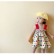 2023INS 春夏 韓国風子供服 ベビー服 女の子 丸い スカート キッズ ワンピース 子供服