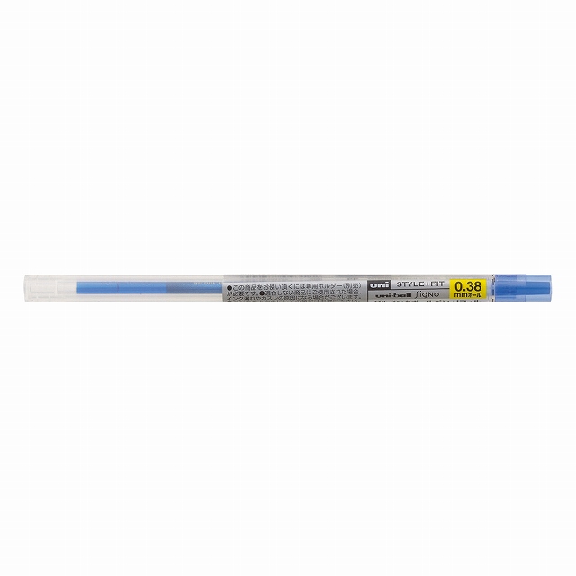 三菱鉛筆 スタイルフィット ゲルボールペンリフィル 0.38 ブルー UMR10938.33