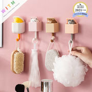 熊 猫 壁掛け フック 耐荷重2Kg 粘着 浴室使用可能 便利アイテム  キー 帽子掛け